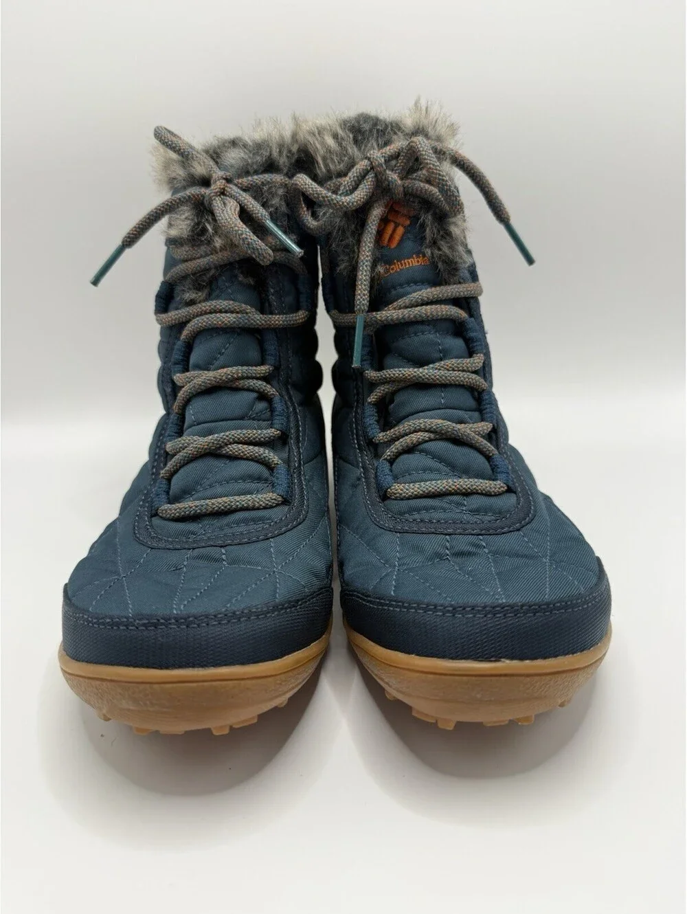 Columbia MINX SHORTY III ALTA Women's Boots Zinc/Desert Blue Sz 7 NWOB